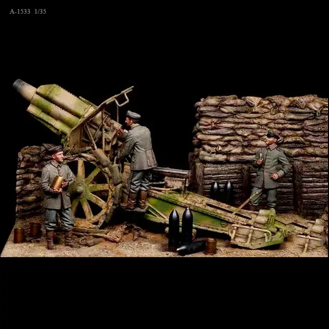 Kits de modèles de soldats en résine 1/35, figurine incolore et auto-assemblée (trois hommes, sans s