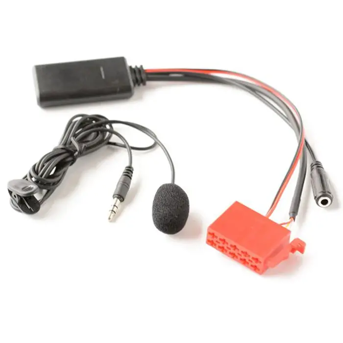 Adaptateur de microphone stéréo sans fil Bluetooth pour voiture Mercedes, AUX IN Music, W124, W140, 