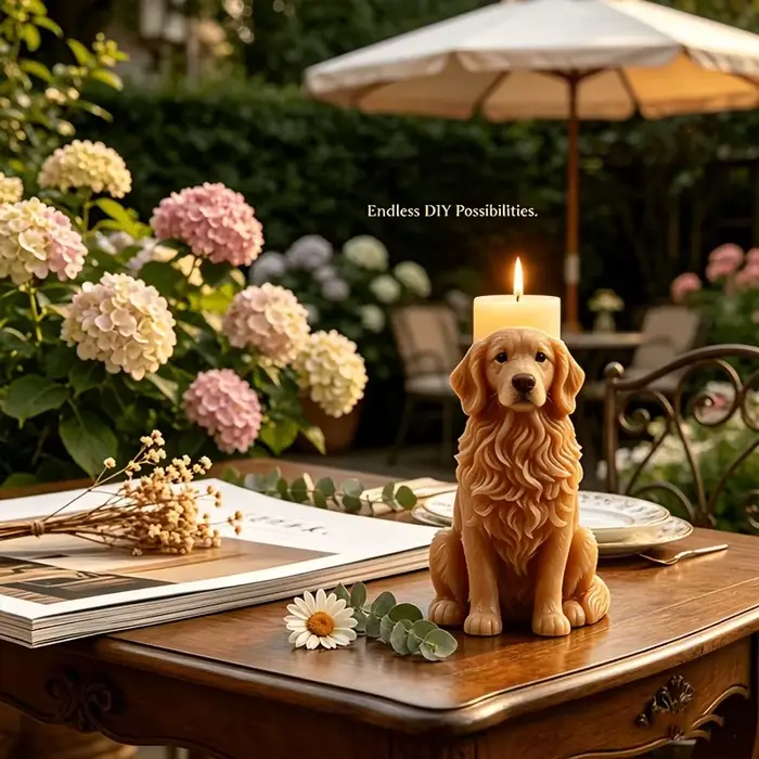 Moule en silicone pour chien pour béton