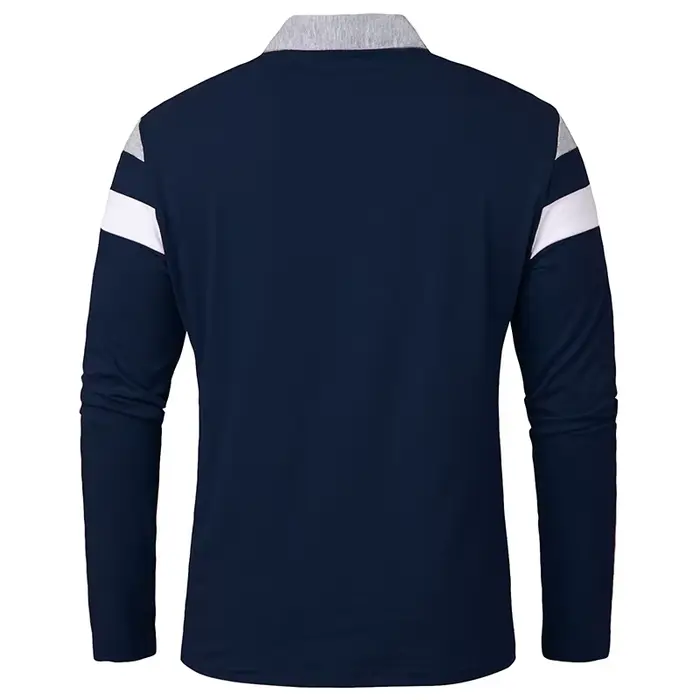 Chemise à manches longues pour hommes, décontractée, en coton, col Patchwork, pull rayé, Streetwear,