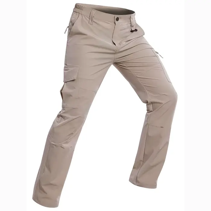 Pantalon randonnée homme léger imperméable respirant - Cargo tactique pêche travail extérieur séchage rapide