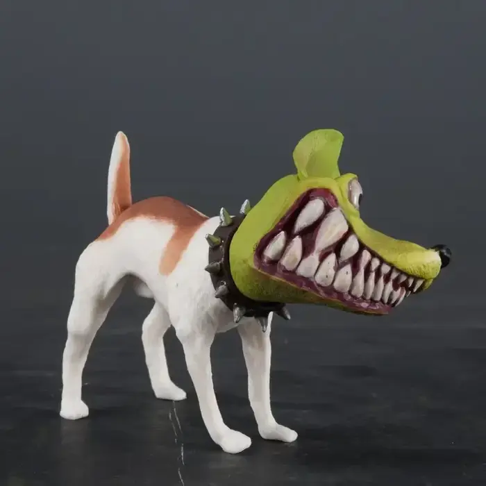 Figurines modèle 2D, Statues de chien amusantes faites à la main en déguisement, ornements de bureau