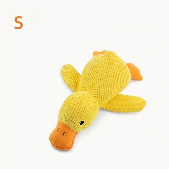 Canard apaisant pour chien, jouet pour chien canard jaune 2025, oreiller apaisant les canards doux, 