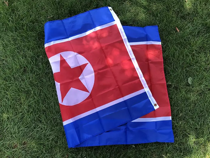 Drapeau de Corée du Nord 90x150cm Polyester Haute Qualité Décoration Maison Occasions Spéciales