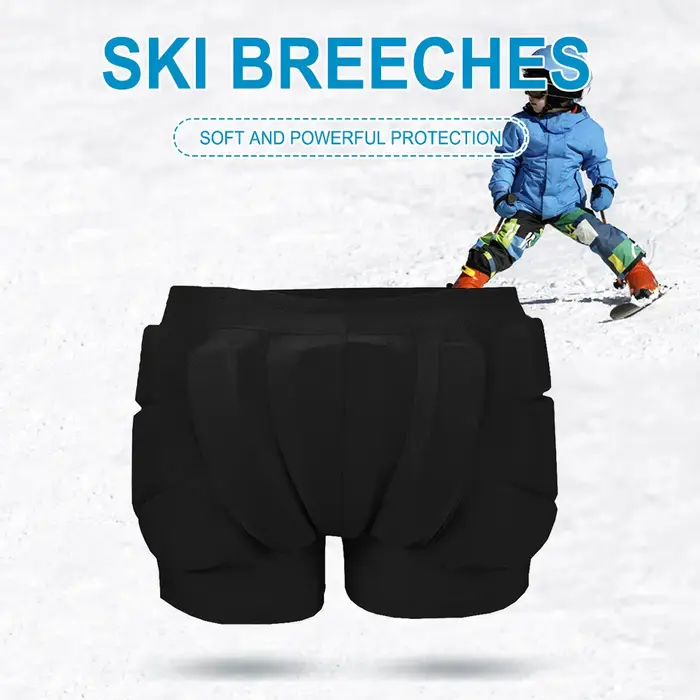 Short rembourré absorbant les chocs pour enfants, équipement de ski, hanche, fesses, pantalon de spo
