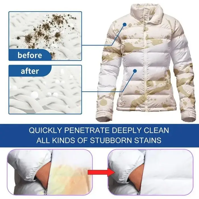 Lingettes nettoyantes pour vêtements
