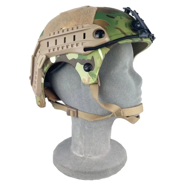 Système de rétention 4 points pour casque de chasse - Sangle mentonnière avec boulons pour Mich ACH