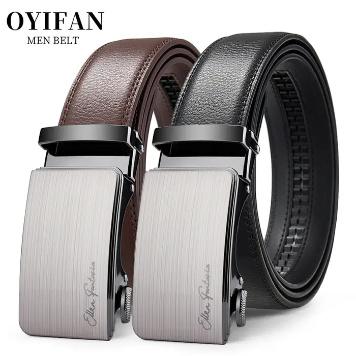 OYIFAN créateur de mode hommes ceinture en cuir véritable ceinture hommes de haute qualité luxe affa