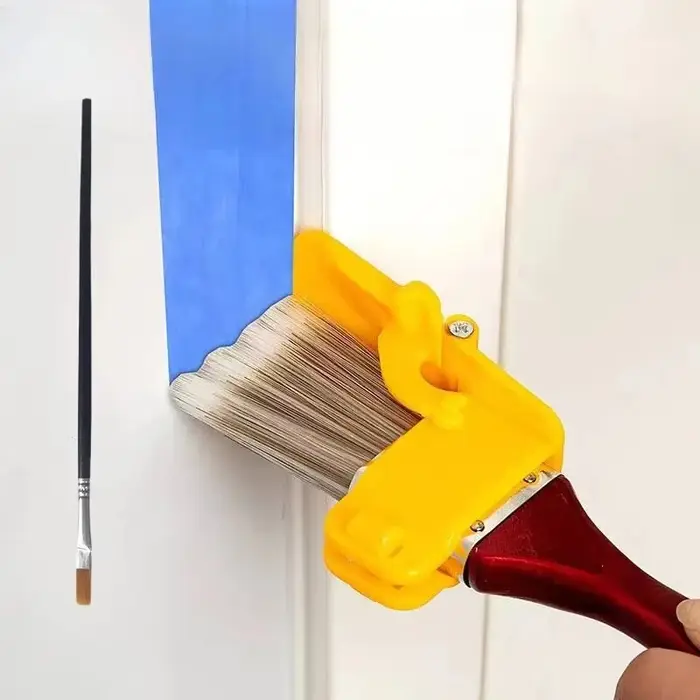 Pinceau professionnel pour les coins des murs et plafonds - Outil de finition manuel pour une coupe nette avec des bords impeccables pour la peinture au latex, idéal pour l'intérieur et l'extérieur