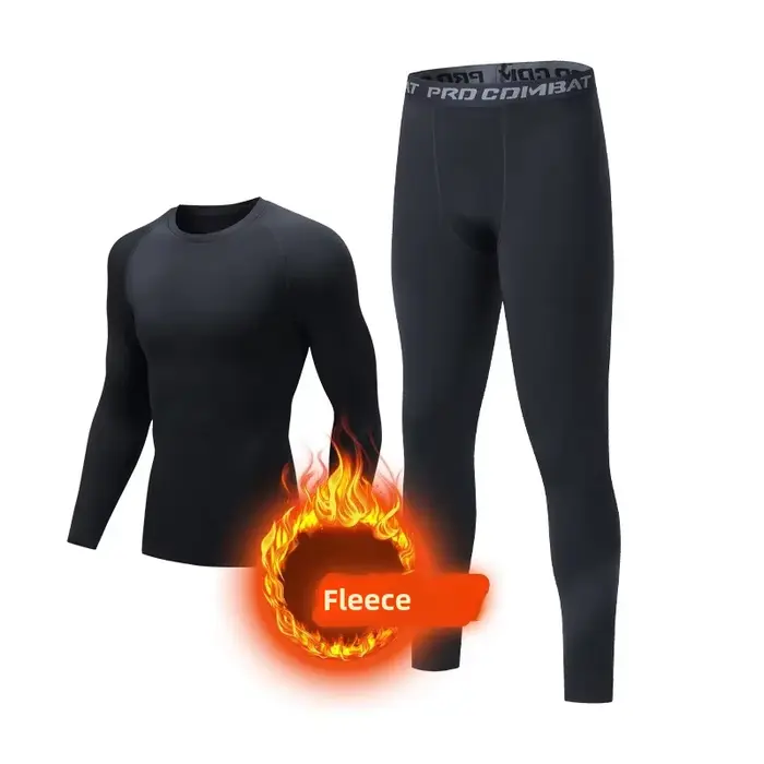 Sous-vêtements de sport pour hommes collants de Compression thermique polaire couche de Base de Ski 