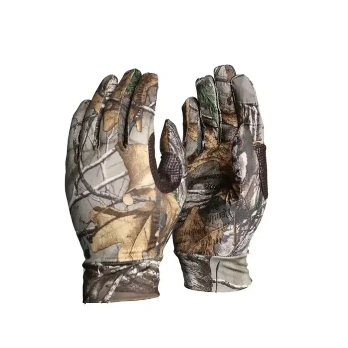 Gants de chasse tactiques bioniques doigts complets écran tactile camouflage pêche airsoft