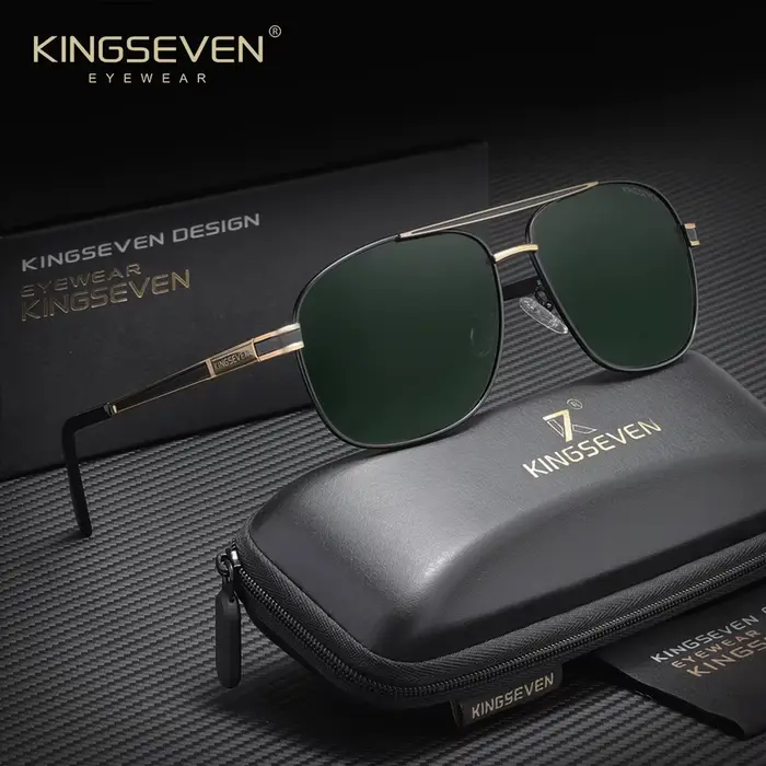 KINGSEVEN Lunettes de soleil polarisées pour hommes et femmes, protection UV400, lunettes de conduit