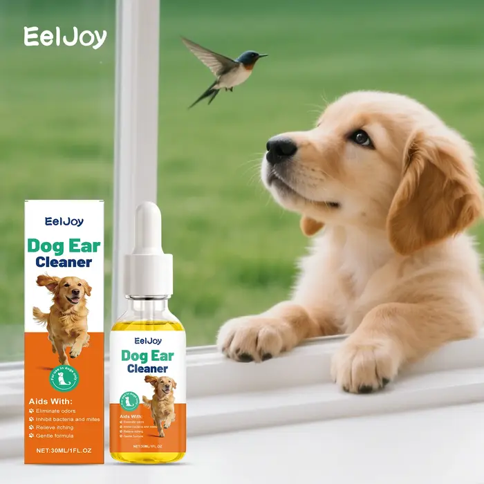 Gouttes Nettoyantes pour Oreilles de Chien : Traitement des Infections, Contrôle des Acariens, Soula