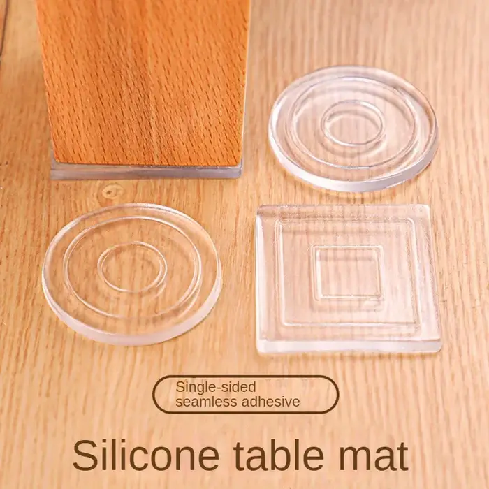 Tapis de pied de Table Anti-mobile en Silicone, fixateur antidérapant, pied de lit, coin de Table, c
