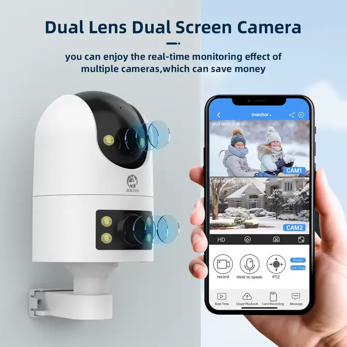 Caméra PTZ WiFi 4K 2K JOOAN extérieure suivi automatique vision nocturne étanche surveillance