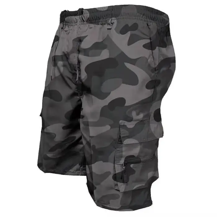 Short tactique d'été pour hommes, Short Cargo décontracté, ample, multi-poches, taille élastique, sa