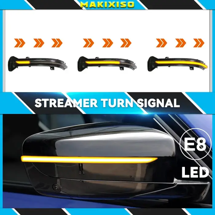 Clignotant dynamique à LED pour voiture, indicateur de rétroviseur latéral, clignotant, BMW Série 3,