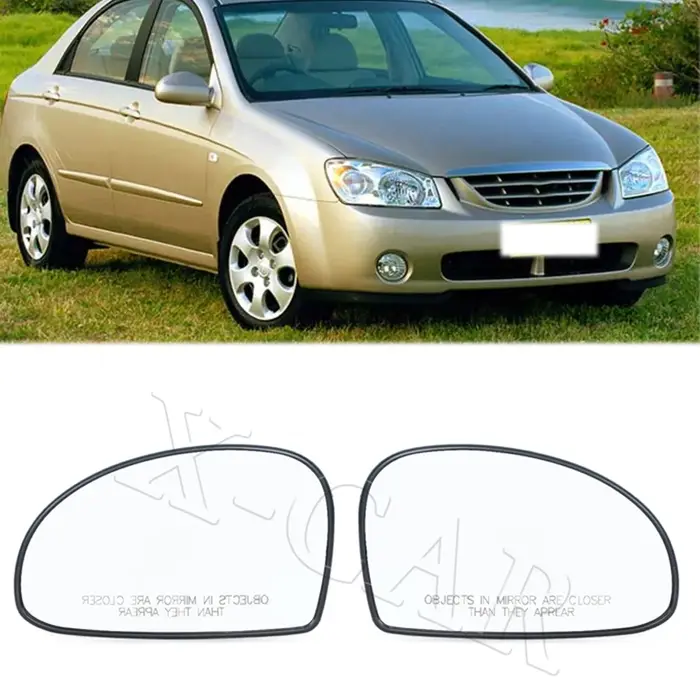 Lentille de Verre de Rétroviseur Latéral Chauffant pour Kia Cerato 2006, Couleur Blanche, se Pose à 