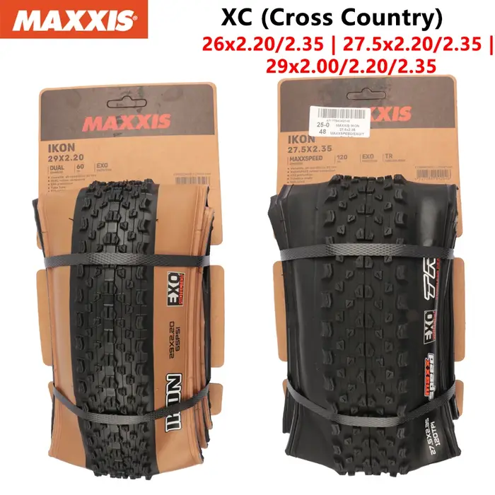 MAXXIS IKON Vélo E-BIKE Pliant Anti-crevaison Original Tubeless opathie pour VTT 26x2/2.35 27,5x2/2.
