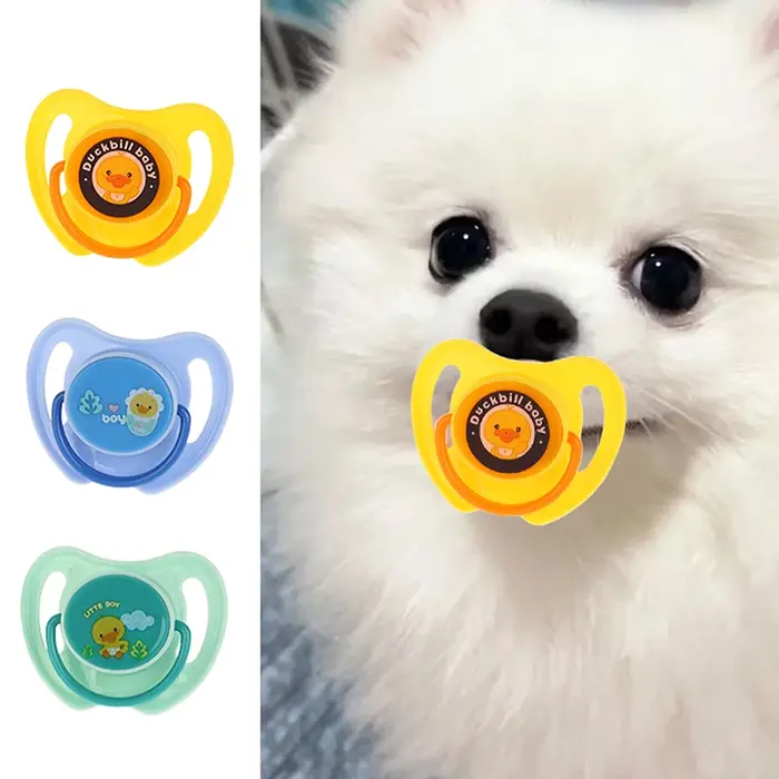 Jouet à mâcher en caoutchouc doux pour chiens et chats, sucette apaisante pratique, jouet durable et sécuritaire pour animaux de compagnie occasions spéciales