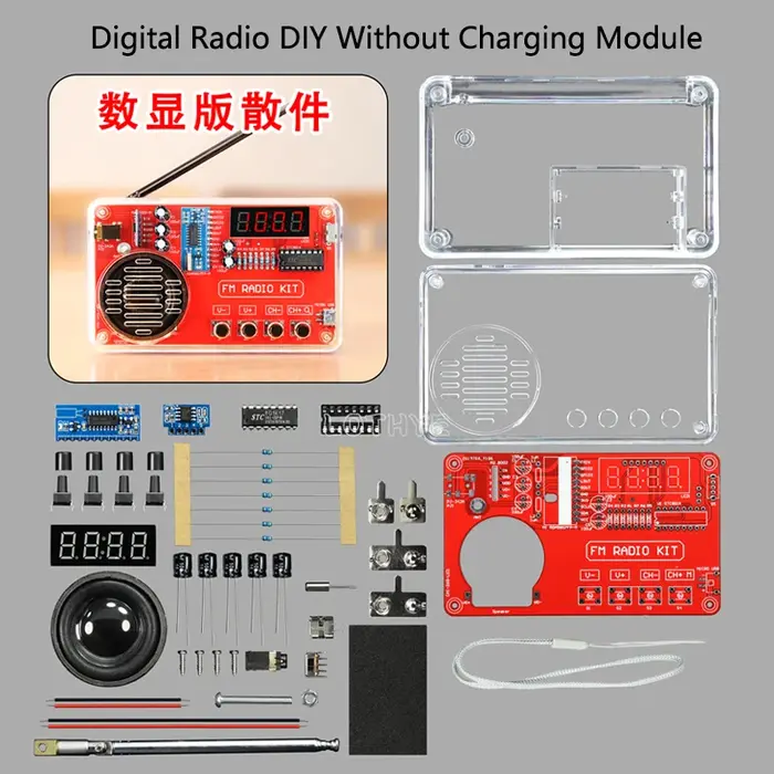 Kit électronique de bricolage, Kit de Production Radio FM, fabrication de circuits imprimés, pièces 