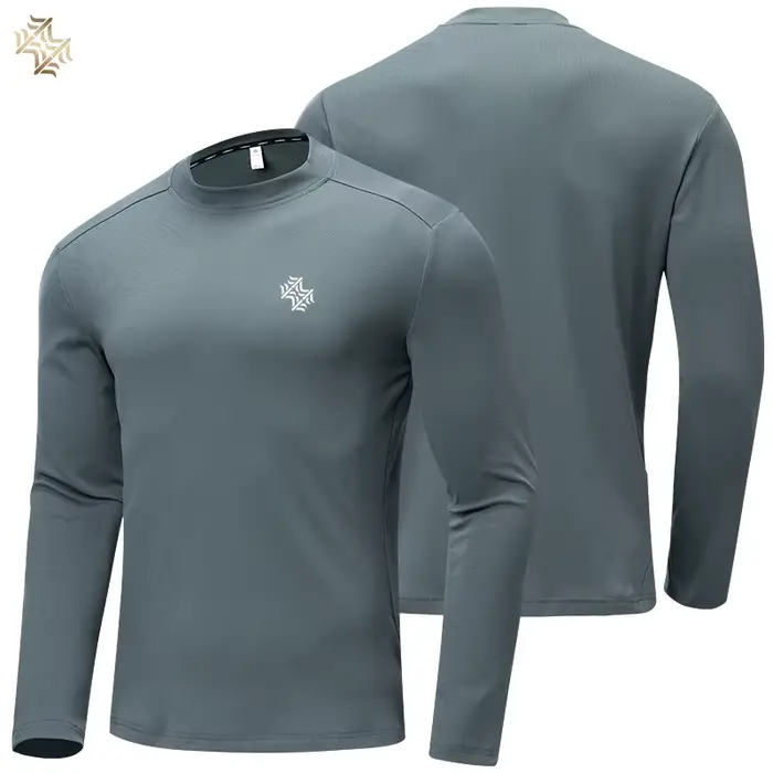 SBWL automne haute qualité hommes course fitness tenue de ville à manches longues T-shirt affaires d