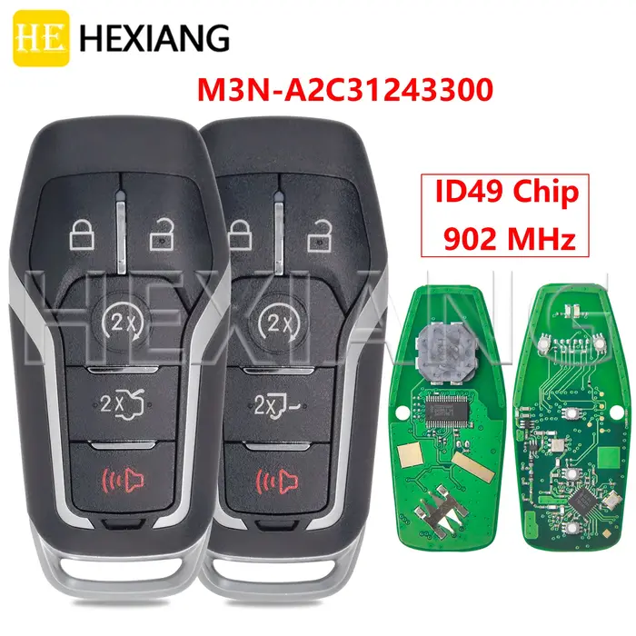 HE 902MHz ID49 Puce Keyless Go Voiture Clé À Distance M3N-A2C31243300 7812A-A2C31243300 Pour Ford Ex