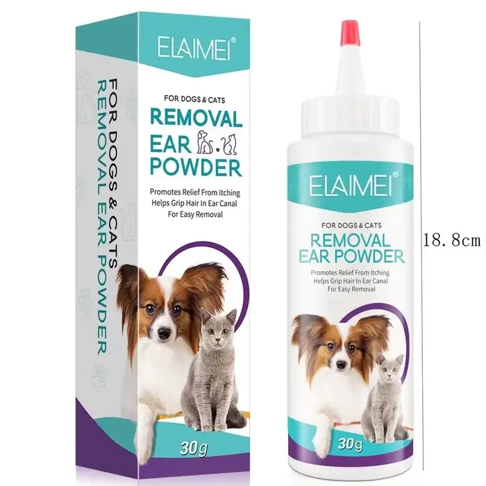 Poudre d'oreille pour animaux de compagnie