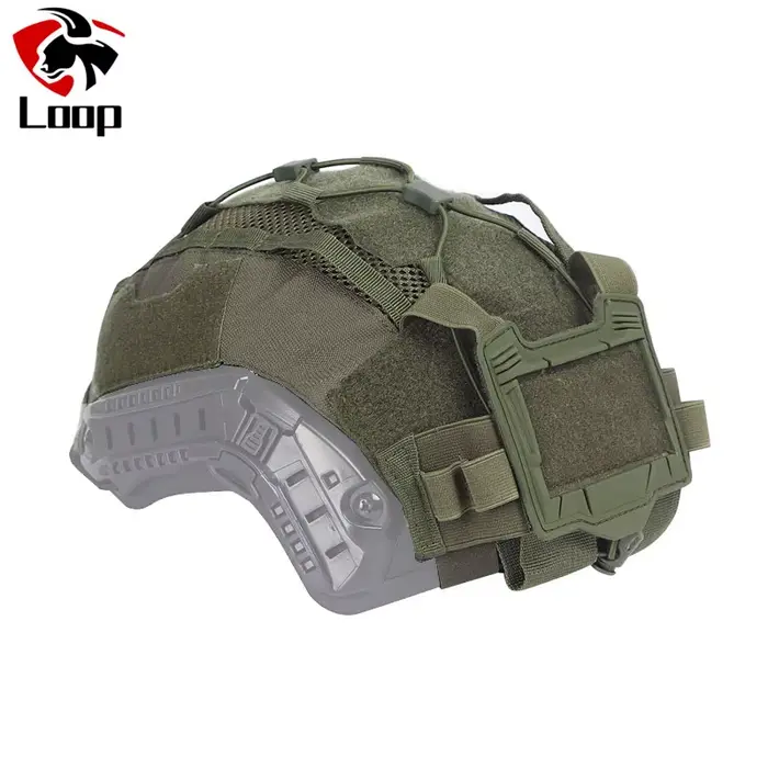 Tactical Helmet Cover For Maritime Helmet with NVG Battery Pouch Hunting Allows 