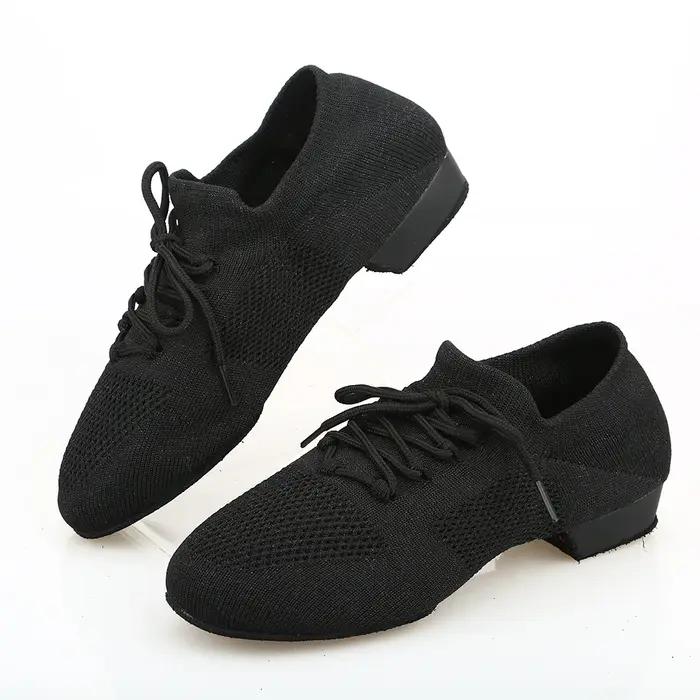 Chaussures de danse pour femmes Jazz Salsa chaussures de danse de salon maille décontracté plat Spro