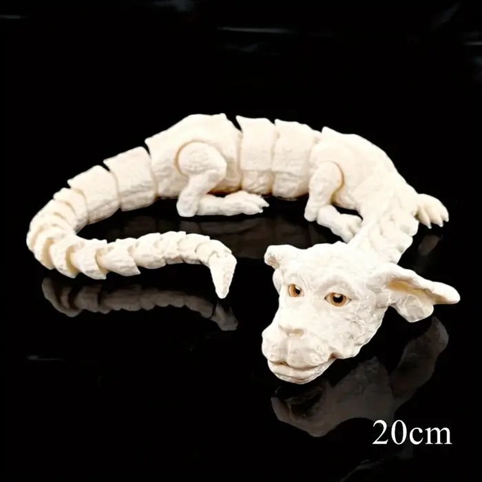 Dragon de chien imprimé en 3d, articulé rotatif, modèle de Simulation de mobilité articulée, ornemen