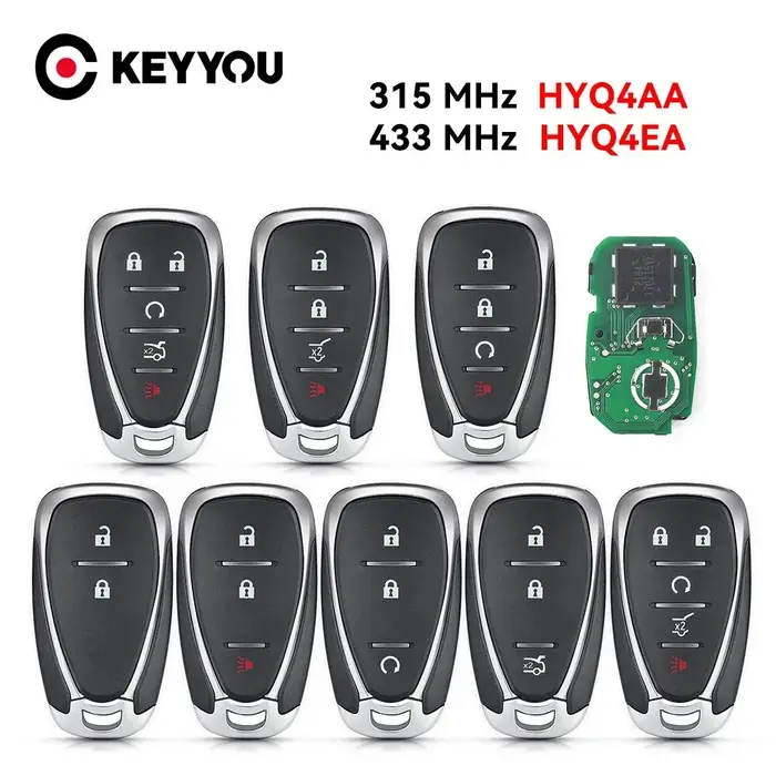 KEYYOU – clé de voiture FCC HYQ4EA, entrée sans clé, pour Chevrolet Cruze Spark Camaro Equinox Malib