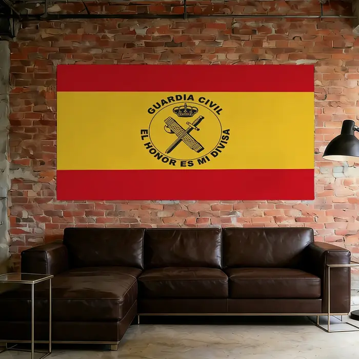 Drapeau de la Garde Civil d'Espagne – Meilleur prix pour la décoration de camping en plein air