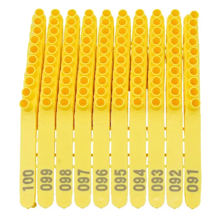 Oreillettes de mouton, 100 pièces, pinces pour étiquette d'oreille, animaux, chien, lapin, matériau 
