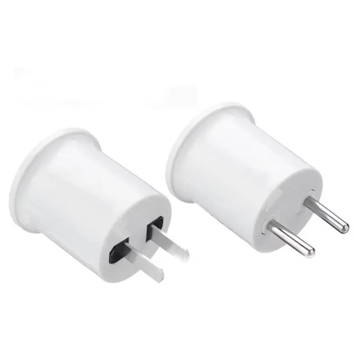 1 pièces prise américaine européenne E27 lampe LED ampoules Base E27 à ue US prise support de lampe 