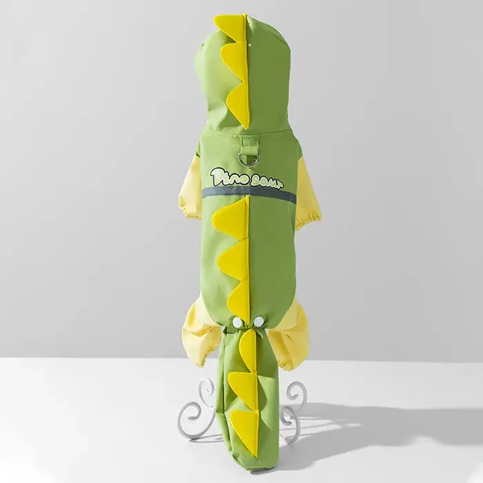 Imperméable Dinosaure pour Grands Chiens, Vêtement Étanche à Quatre Pattes pour Golden Retriever, Te