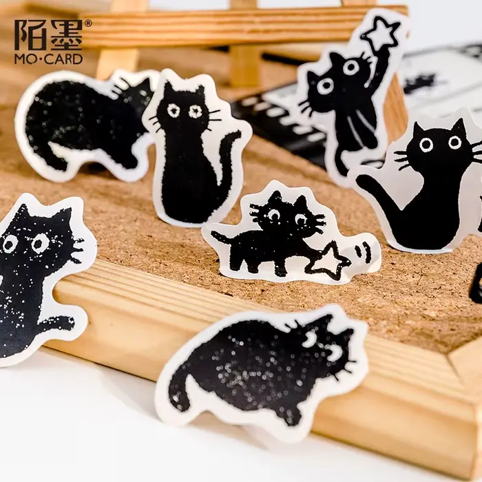 Set de Stickers Kawaii Chats Chiens pour Journal Scrapbooking Occasions Spéciales Enfant Adulte Créatif
