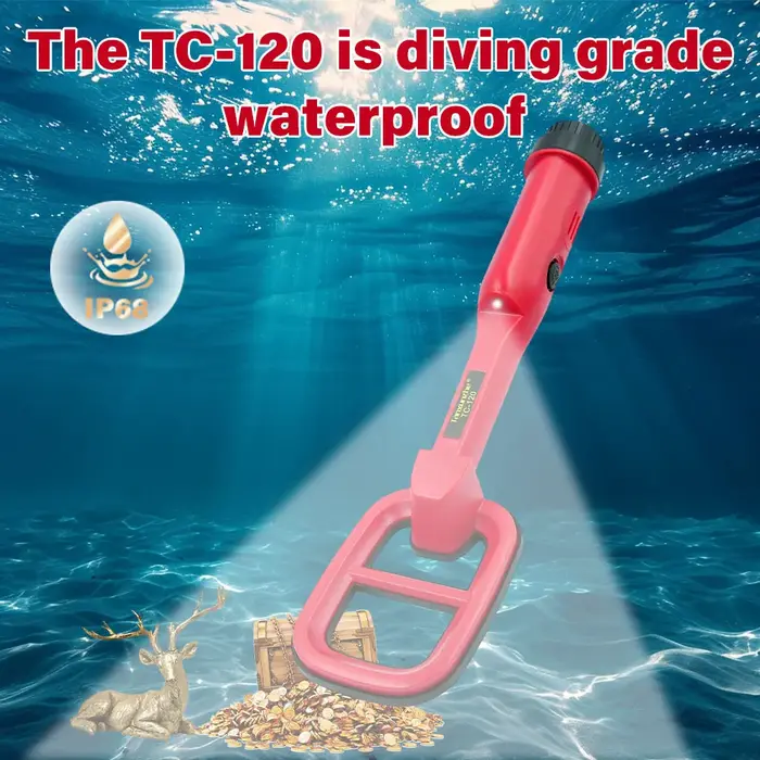 Nouveau TC-120 chasseur de trésors pointage détecteur de métaux étanche en profondeur Portable recherche souterraine