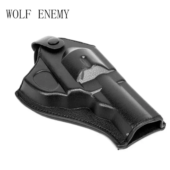 Assaut noir tactique Force cuir Revolver chasse entraînement étui (court) militaire