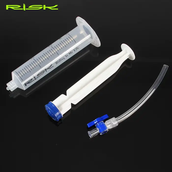 RISK – outil de purge de frein de vélo, seringue avec marche/arrêt, frein à disque hydraulique, outi