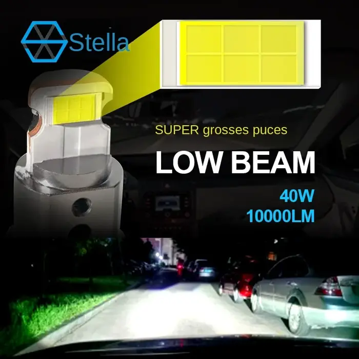 Stella 2x H7 H11 LHD/RHD phare LED Mini lentille projecteur 9005/9006 Auto feux de croisement STG Canbus ampoule
