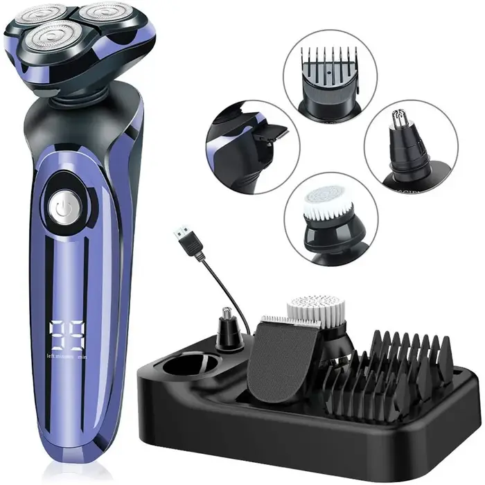 MOTAWISH rasoir électrique humide-sec double usage étanche rasoir électrique nez oreille tondeuse à 