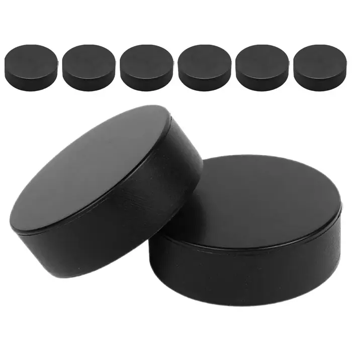 Rondelles de Hockey sur glace en mousse noire, 8 pièces, pratique d'entraînement Durable pour le dév