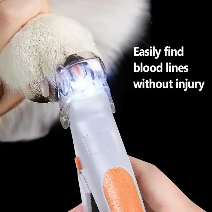 Coupe-ongles professionnel pour animaux de compagnie avec lumière LED