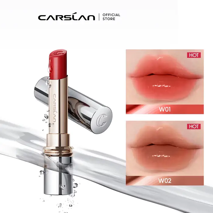 CARSLAN-Rouge à lèvres hydratant et non collant pour femme, produit cosmétique pour le maquillage, 1