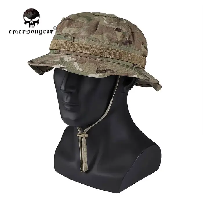 Chapeau boonie tactique à bord court EM9681 - Casquette combat chasse camouflage été randonnée