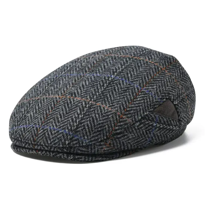 Casquette plate irlandaise en laine tweed pour homme JANGOUL, style Gatsby, casquette de newsboy déc
