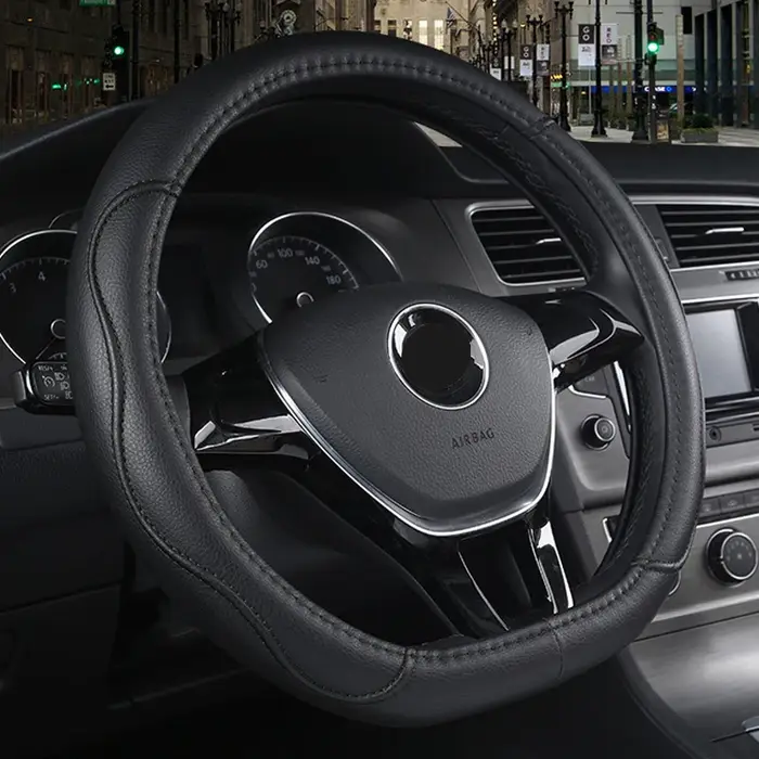 Housse de volant de voiture de Type D, pour Nissan x-trail Qashqai Rogue Maart Serena Micra kick Alt