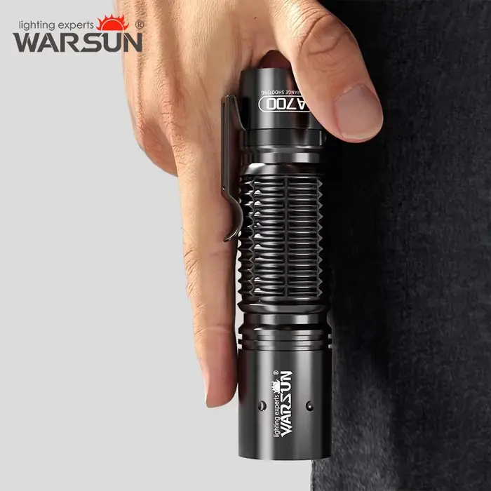 Lampe torche d'urgence WARSUN A700, rechargeable par USB-C, petite lanterne portable, lampe de poche