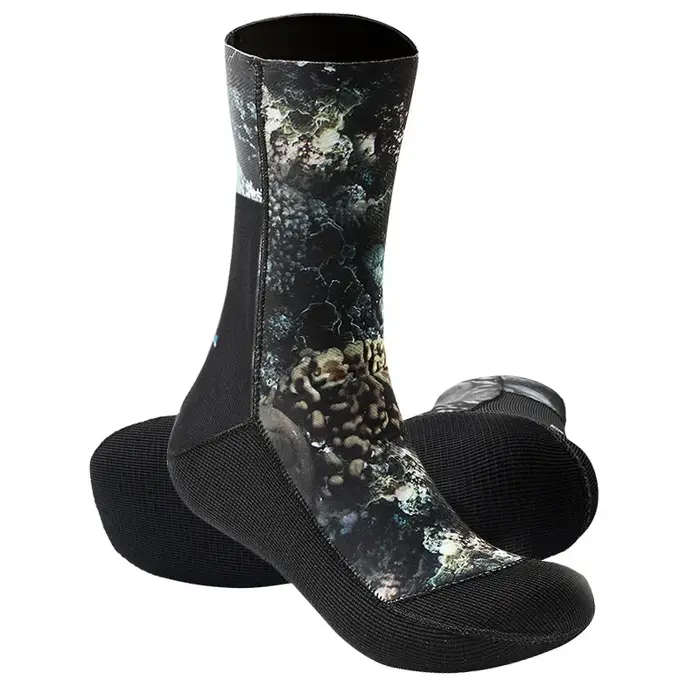 Chaussettes plongée camouflage 3-5mm antidérapantes étanches chasse sous-marine pêche rapide séchage